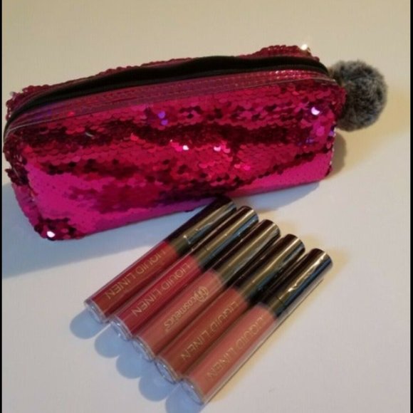 Limited Edition BH Cosmetics Royal Affair 4-Piece Liquid Linen Set w/Bag - Picture 7 of 10